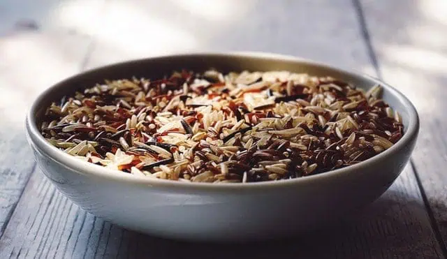 bowl full of whole grain rice